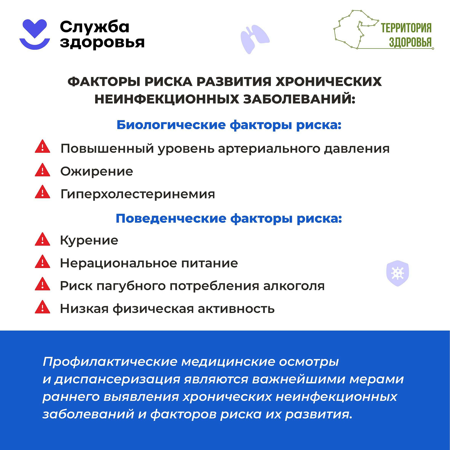 26 января-1 февраля - Неделя профилактики неинфекционных заболеваний